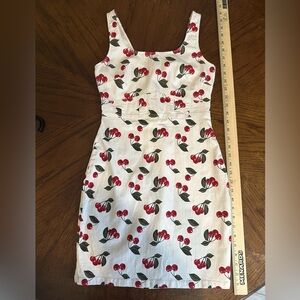 Derek Heart Cherry Print Dress
